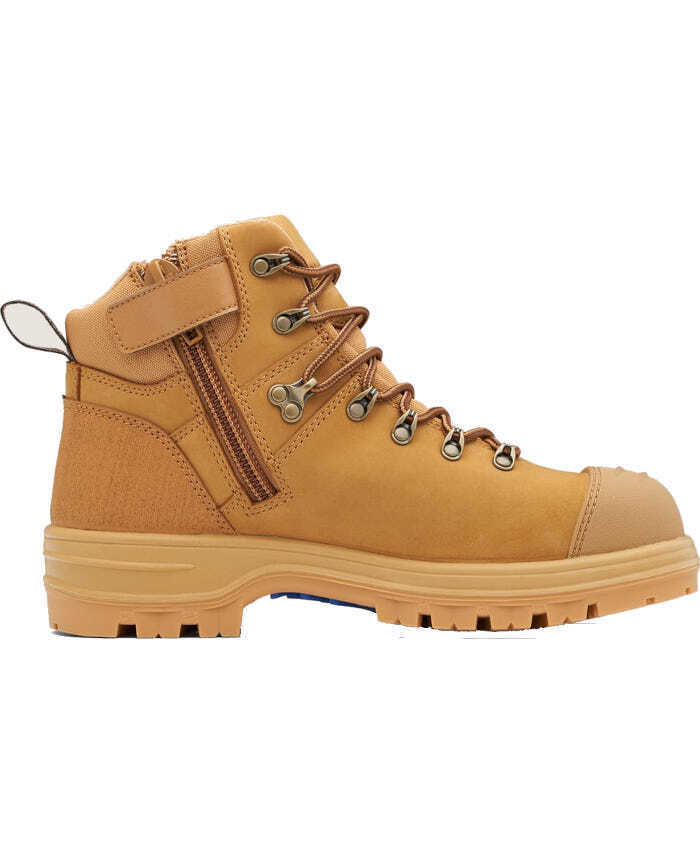 243 XFOOT TPU Wheat nubuck water resistant leather zip side safety boot