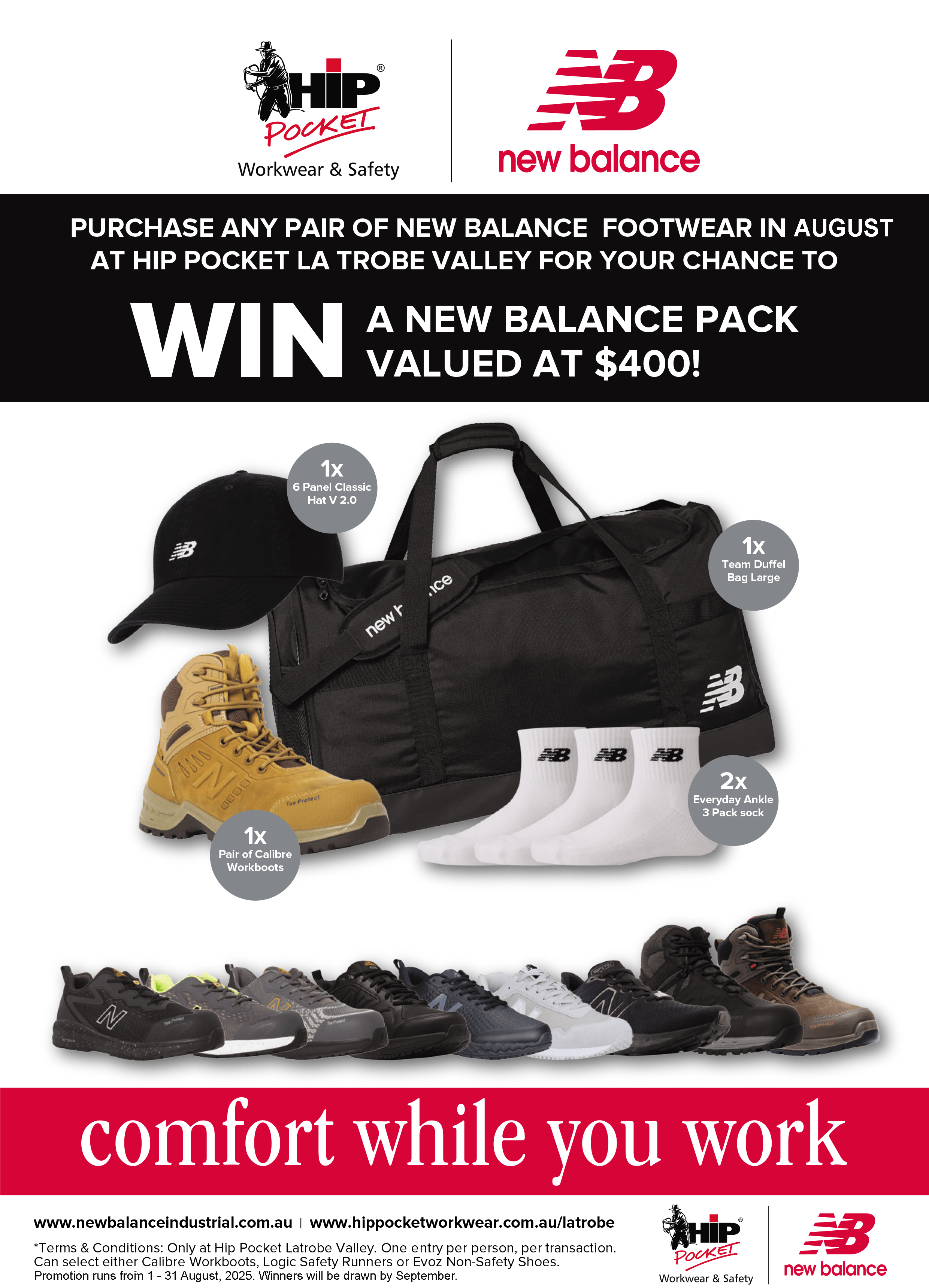 New Balance August promo - mobile banner
