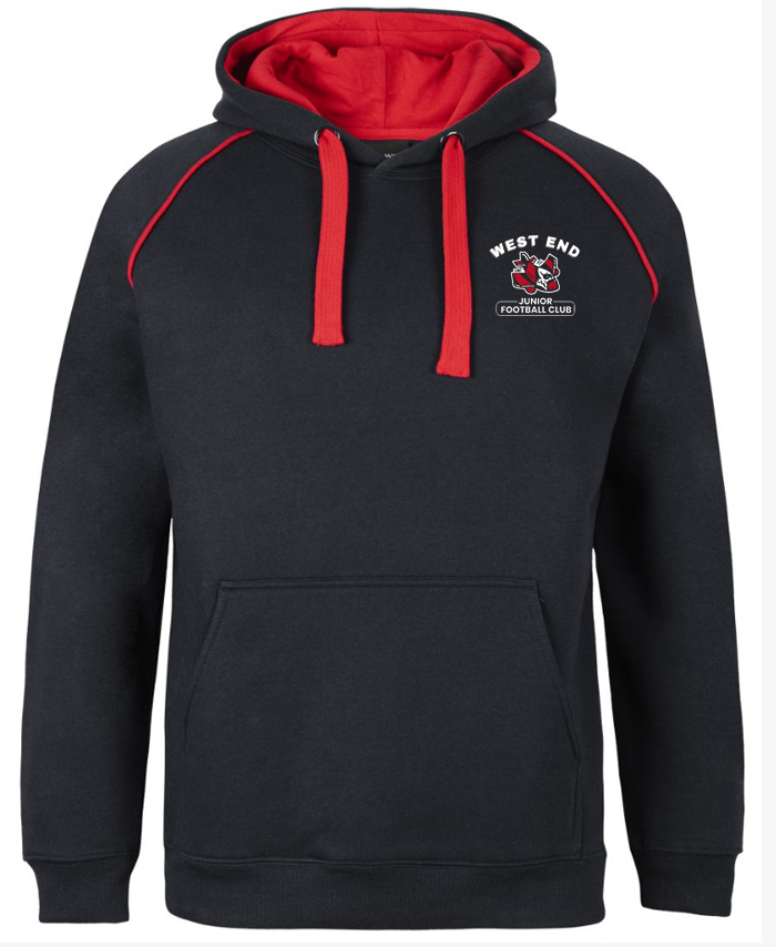 WORKWEAR, SAFETY & CORPORATE CLOTHING SPECIALISTS JB's CONTRAST FLEECY HOODIE  - $67.90 Includes Decoration Front and Back