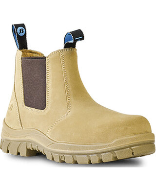 WORKWEAR, SAFETY & CORPORATE CLOTHING SPECIALISTS Naturals - Mercury - Wheat Suede Slip On Safety Boot