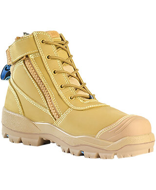 WORKWEAR, SAFETY & CORPORATE CLOTHING SPECIALISTS - Horizon SC - Helix Ultra Wheat Nubuck Zip / Lace Up Safety Boot