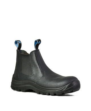 WORKWEAR, SAFETY & CORPORATE CLOTHING SPECIALISTS Mates - Jobmate - Black Rambler Slip On Safety Boot