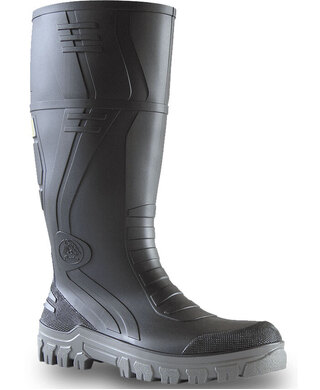 WORKWEAR, SAFETY & CORPORATE CLOTHING SPECIALISTS - Jobmaster 3 Gumboots - Grey 400mm PVC 400mm Safety Toe / Midsole Gumboot