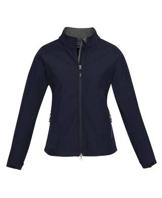 WORKWEAR, SAFETY & CORPORATE CLOTHING SPECIALISTS - Geneva Ladies Softshell Jacket-Navy / Graphite-L