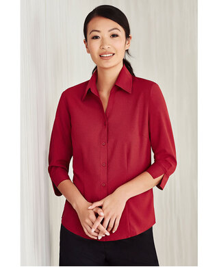 WORKWEAR, SAFETY & CORPORATE CLOTHING SPECIALISTS - Oasis Ladies 3/4 Sleeve Shirt