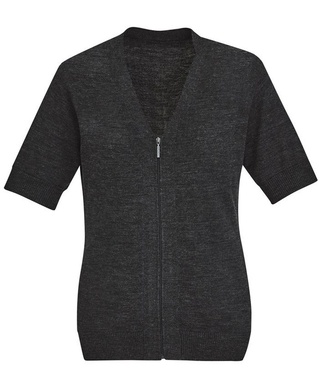 WORKWEAR, SAFETY & CORPORATE CLOTHING SPECIALISTS - Womens Zip Front S/S Cardigan