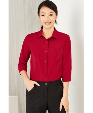 WORKWEAR, SAFETY & CORPORATE CLOTHING SPECIALISTS - Florence Womens Plain 3/4 Sleeve Shirt