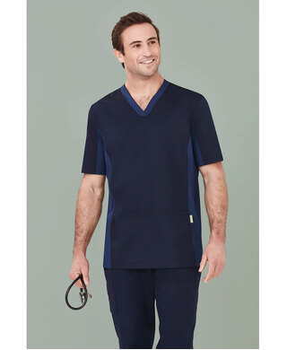 WORKWEAR, SAFETY & CORPORATE CLOTHING SPECIALISTS Riley Mens V-Neck Scrub Top