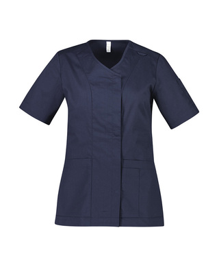 WORKWEAR, SAFETY & CORPORATE CLOTHING SPECIALISTS Parks Womens Zip Front Scrub Top