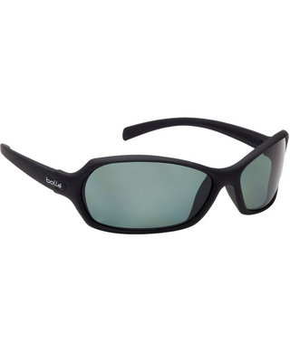 WORKWEAR, SAFETY & CORPORATE CLOTHING SPECIALISTS HURRICANE Black Frame Green Polarised Lens - Soft Drawstring Pouch - Spectacles