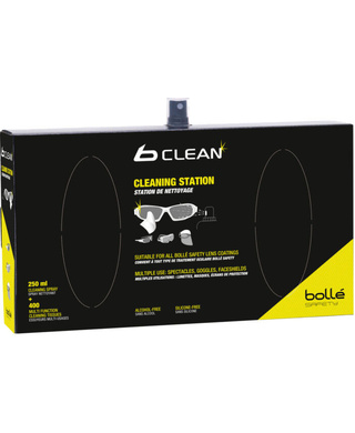 WORKWEAR, SAFETY & CORPORATE CLOTHING SPECIALISTS B-Clean New B410 Cardboard Wall Dispenser - With 400 Cleaning Tissues & 250ml Lens Cleaner Spray