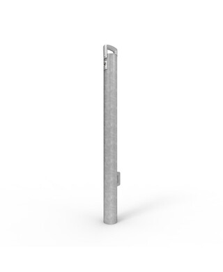 WORKWEAR, SAFETY & CORPORATE CLOTHING SPECIALISTS - Cam-lok Removable Bollard 90mm Roller Door Premium Lock - Galvanised