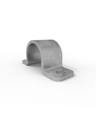 WORKWEAR, SAFETY & CORPORATE CLOTHING SPECIALISTS - Ball Fence Toe Board Saddle Clamp - Galvanised