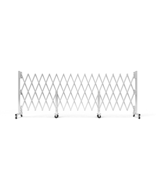 WORKWEAR, SAFETY & CORPORATE CLOTHING SPECIALISTS - Port-a-Guard Maxi 1430mm x 6.7m Expandable Barrier - Aluminium and Galvanised Steel