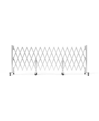 WORKWEAR, SAFETY & CORPORATE CLOTHING SPECIALISTS - Port-a-Guard Maxi 1800mm x 7.8m Expandable Barrier - Aluminium and Galvanised Steel