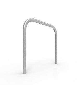 WORKWEAR, SAFETY & CORPORATE CLOTHING SPECIALISTS - Bike Rail Rounded 850 x 800mm Below Ground - Galvanised