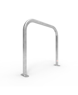 WORKWEAR, SAFETY & CORPORATE CLOTHING SPECIALISTS - Bike Rail Rounded 850 x 800mm Surface Mounted - Galvanised