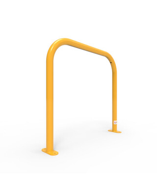 WORKWEAR, SAFETY & CORPORATE CLOTHING SPECIALISTS - Bike Rail Rounded 850 x 800mm Surface Mounted - Galvanised and Powder Coated