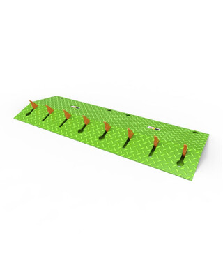 WORKWEAR, SAFETY & CORPORATE CLOTHING SPECIALISTS - Blade Runner One Way Access Spikes 1m - Powder Coated Green