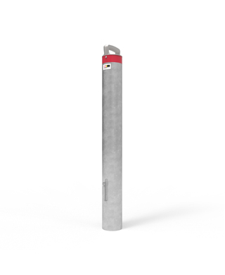 WORKWEAR, SAFETY & CORPORATE CLOTHING SPECIALISTS - Sleeve-lok Removable Bollard 140mm - Galvanised