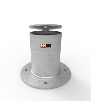 WORKWEAR, SAFETY & CORPORATE CLOTHING SPECIALISTS - Sleeve-lok Removable Bollard 140mm Holder - Surface Mounted