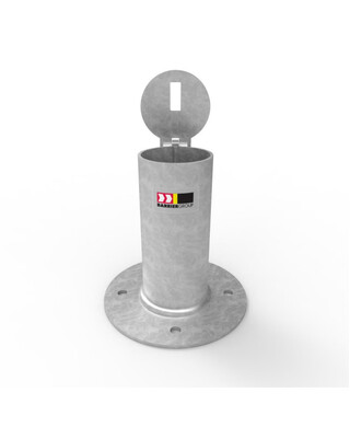 WORKWEAR, SAFETY & CORPORATE CLOTHING SPECIALISTS - Sleeve-lok Removable Bollard 90mm Holder - Surface Mounted