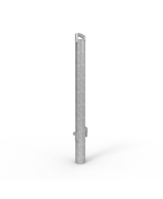 WORKWEAR, SAFETY & CORPORATE CLOTHING SPECIALISTS - Sleeve-lok Removable Bollard 90mm Rollerdoor - Galvanised