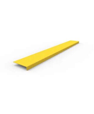 WORKWEAR, SAFETY & CORPORATE CLOTHING SPECIALISTS Anti-Slip Stair Nosing 1030 x 152 x 30mm - FRP Yellow