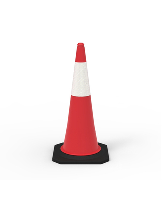 WORKWEAR, SAFETY & CORPORATE CLOTHING SPECIALISTS - Traffic Cone - 1000mm Reflective - Value Pack of 10