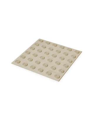 WORKWEAR, SAFETY & CORPORATE CLOTHING SPECIALISTS Warning Tactile Pad 300 x 300mm - Cream TPU