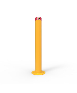 WORKWEAR, SAFETY & CORPORATE CLOTHING SPECIALISTS - Bollard 114mm Surface Mounted Economy - Galvanised and Powder Coated