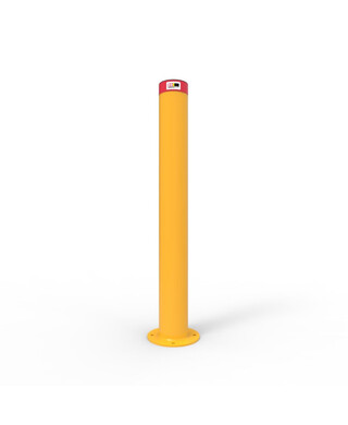 WORKWEAR, SAFETY & CORPORATE CLOTHING SPECIALISTS - Bollard 140mm Surface Mounted Economy - Galvanised and Powder Coated