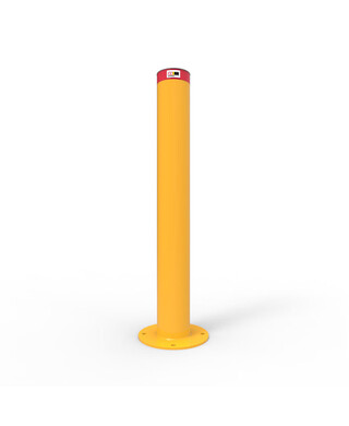 WORKWEAR, SAFETY & CORPORATE CLOTHING SPECIALISTS - Bollard 165mm Surface Mounted - Galvanised and Powder Coated