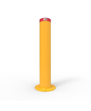 WORKWEAR, SAFETY & CORPORATE CLOTHING SPECIALISTS - Bollard 220mm Surface Mounted - Galvanised and Powder Coated