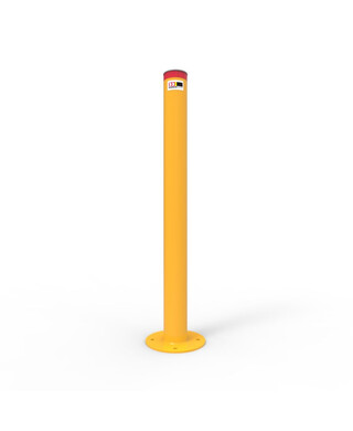 WORKWEAR, SAFETY & CORPORATE CLOTHING SPECIALISTS - Bollard 90mm Surface Mounted - Galvanised and Powder Coated