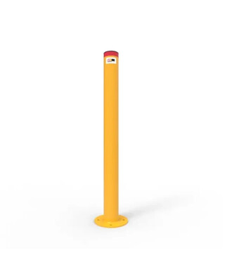 WORKWEAR, SAFETY & CORPORATE CLOTHING SPECIALISTS - Bollard 90mm Surface Mounted Economy - Galvanised and Powder Coated