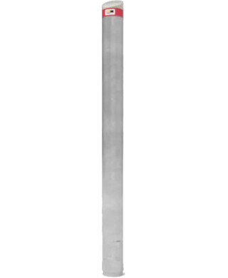 WORKWEAR, SAFETY & CORPORATE CLOTHING SPECIALISTS - Bollard 140mm Below Ground - 316 Stainless Steel - Angled