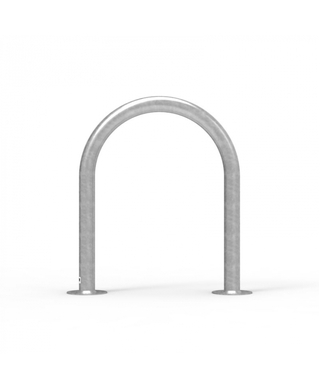 WORKWEAR, SAFETY & CORPORATE CLOTHING SPECIALISTS Centurion Hoop Bollard 90 x 810 Surface Mounted - Galvanised