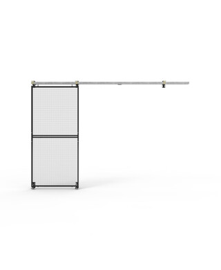 WORKWEAR, SAFETY & CORPORATE CLOTHING SPECIALISTS - De-Fence Double Height Sliding Gate - 925mm Opening