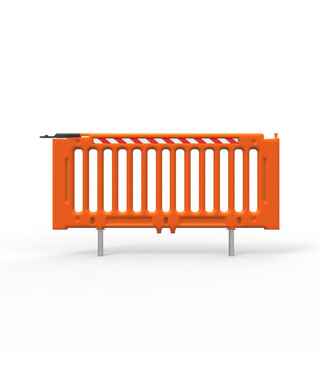 WORKWEAR, SAFETY & CORPORATE CLOTHING SPECIALISTS - Dock-Safe-Q Panel 2130mm Long - Polyethylene Hi-Vis Orange