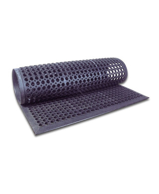 WORKWEAR, SAFETY & CORPORATE CLOTHING SPECIALISTS - Floor Mat - Anti-Fatigue 910 x 1520 x 13mm - Black