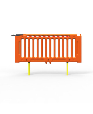 WORKWEAR, SAFETY & CORPORATE CLOTHING SPECIALISTS - Load-Safe-Q Panel 2130mm Long - Polyethylene Hi-Vis Orange