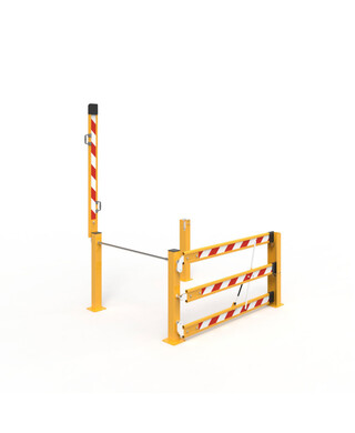 WORKWEAR, SAFETY & CORPORATE CLOTHING SPECIALISTS Mezzanine Double Boom Gate Assembly 1500 x 1500mm