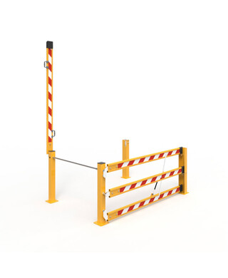 WORKWEAR, SAFETY & CORPORATE CLOTHING SPECIALISTS Mezzanine Double Boom Gate Assembly 2000 x 1500mm