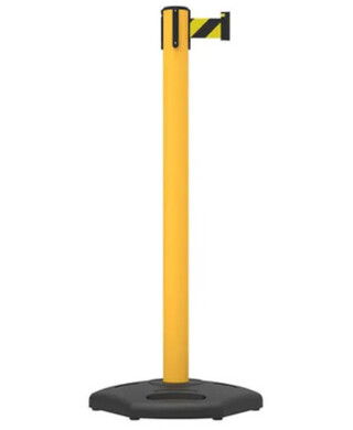 WORKWEAR, SAFETY & CORPORATE CLOTHING SPECIALISTS - Highline UPVC Belt Post 3m - Black/Yellow