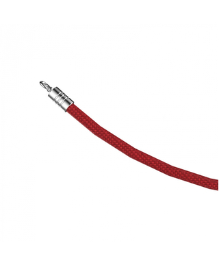 WORKWEAR, SAFETY & CORPORATE CLOTHING SPECIALISTS - Rope with Stainless Steel Rings 2m - Red