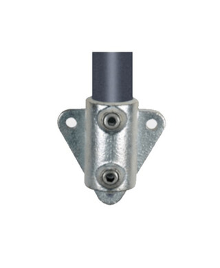 WORKWEAR, SAFETY & CORPORATE CLOTHING SPECIALISTS - NoWeld - 146 Side Mount Flange 48.3mm Connector - Galvanised