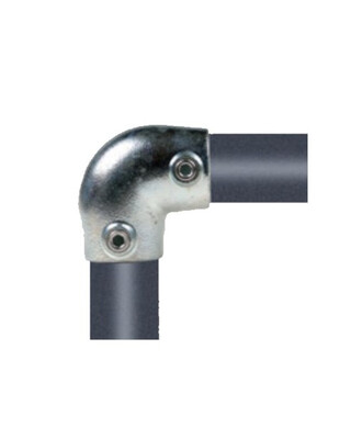 WORKWEAR, SAFETY & CORPORATE CLOTHING SPECIALISTS - NoWeld 154 - 48.3mm Elbow 0-11 Degree - Galvanised