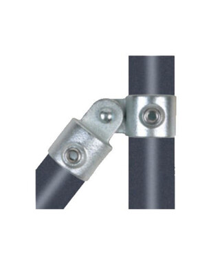 WORKWEAR, SAFETY & CORPORATE CLOTHING SPECIALISTS - NoWeld 173 - 48.3mm Angle Connector - Galvanised