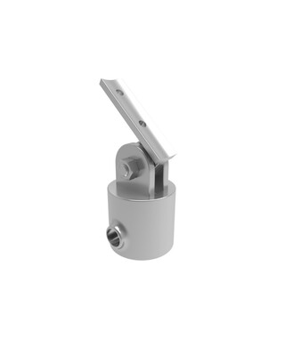 WORKWEAR, SAFETY & CORPORATE CLOTHING SPECIALISTS - NoWeld 751 - Assist adjustable angle post saddle 48.3mm Connector - Galvanised